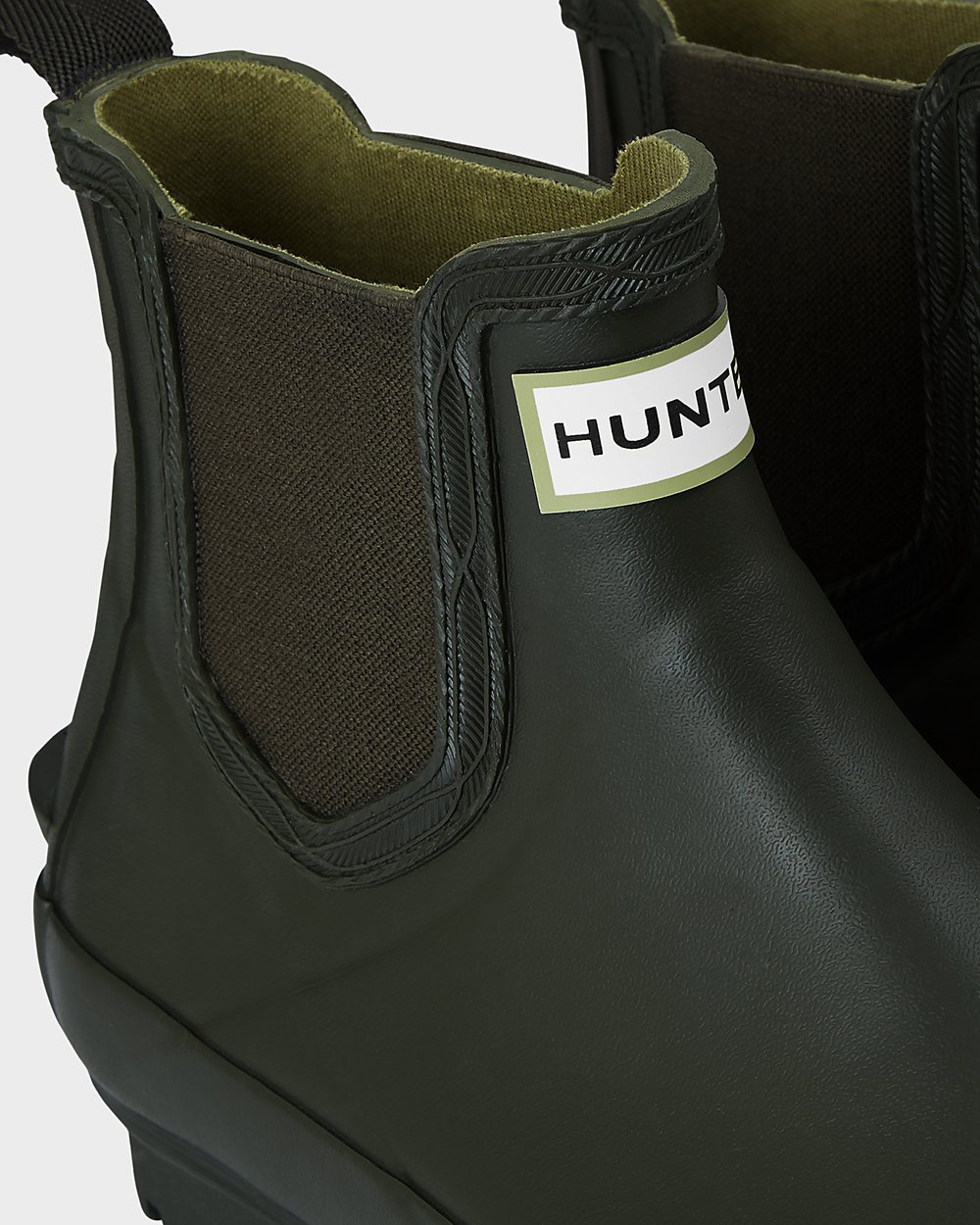 Womens Chelsea Boots - Hunter Norris (49JSIAXTV) - Dark Olive